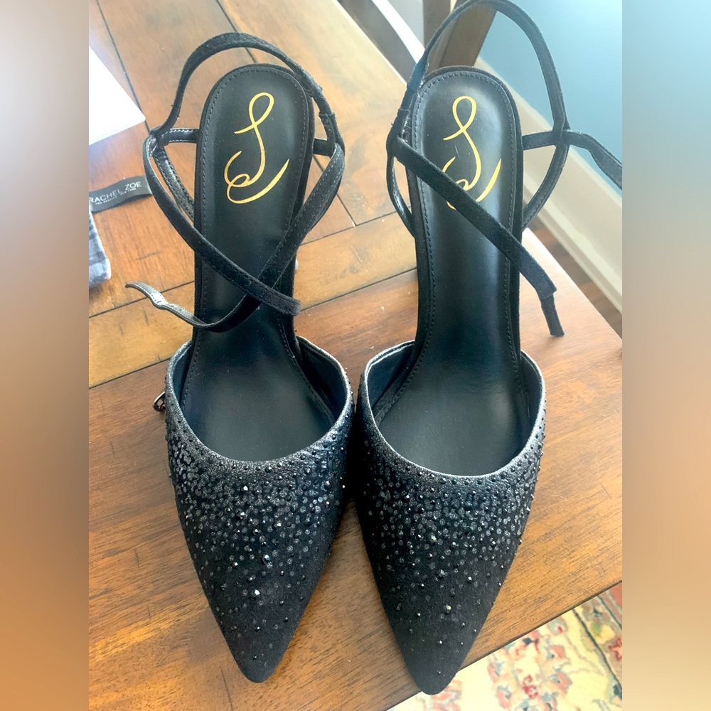 Sam Edelman black sparkle pumps